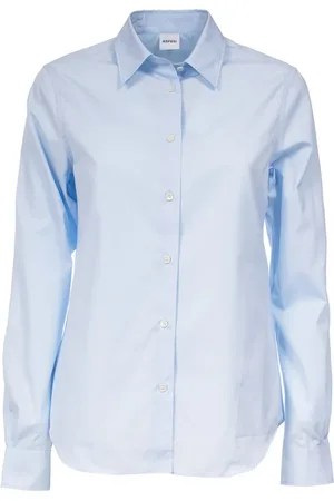 Aspesi Blouses & Shirts, Dames, Blauw, M, Katoen, Katoenen Klassiek Overhemd Lange Mouw