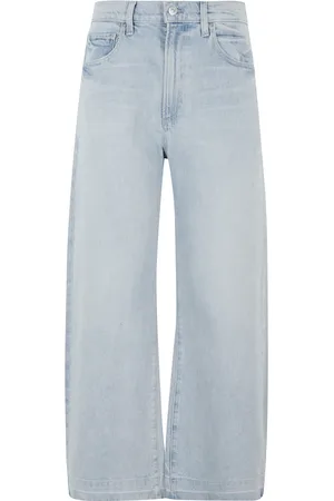 Paige Jeans, Dames, Blauw, W23, Katoen, Hoge taille bootcut jeans in lichtblauw