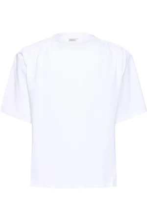Karen by Simonsen Tops, Dames, Wit, XL, Katoen, Witte Wide Shoulder Tee Top