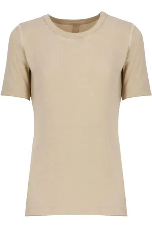UMA WANG Tops, Dames, Roze, M, Roze High-Neck Mouwloze Top