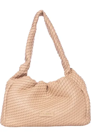 ERMANNO SCERVINO Tassen, Dames, , ONE Size, Leer, Geplooide Hobo Tas met Ritssluiting