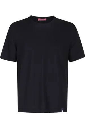DRUMOHR Tops, Heren, Blauw, 2Xl, Katoen, Blauwe Nacht Ice Cotton T-shirt
