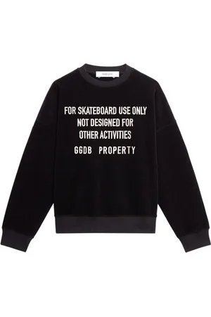 Golden Goose Sweatshirts & Hoodies, Heren, Zwart, M, Katoen, Journey Unisex Crew Neck Sweater