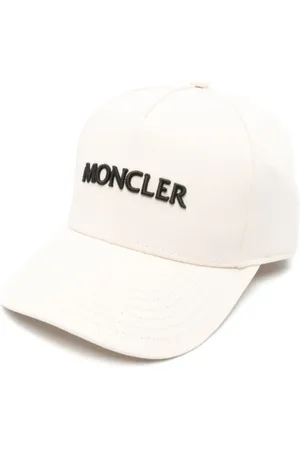 Moncler Accessoires, unisex, , ONE Size, Katoen, Geborduurde pet met touch-strap sluiting