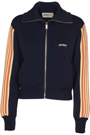 Autry Sweatshirts & Hoodies, Heren, Blauw, M, Sweater met ritssluiting