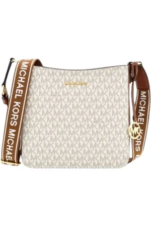 Michael Kors Tassen, Dames, Wit, ONE Size, Polyester, Compacte Jet Set Travel Tas