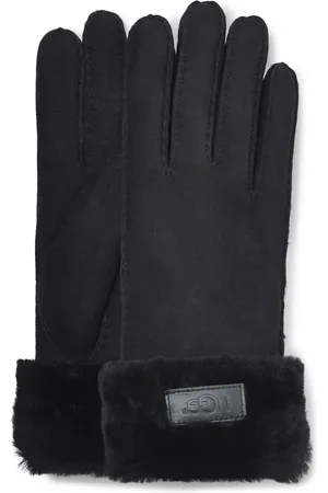 UGG Accessoires, Dames, Zwart, L, Wol, Turn Cuff Handschoenen