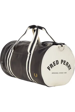 Fred Perry Tassen, Heren, Zwart, ONE Size, Polyester, Zwarte Classic Barrel Bag Accessoire