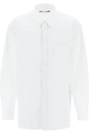 Y / PROJECT Blouses & Shirts, Dames, Wit, S, Katoen, Casual Katoenen Overhemd in Diverse Kleuren