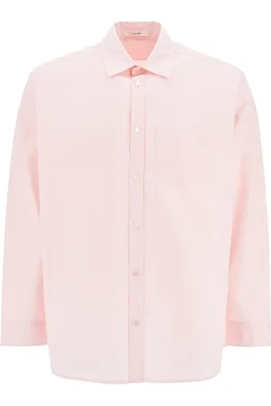 The Row Overhemden, Heren, Roze, M, Katoen, Casual Katoenen Overhemd voor Mannen