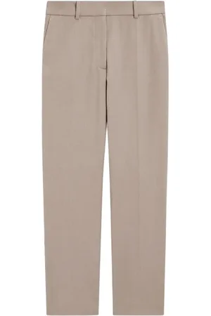 Joseph Broeken, Dames, Grijs, L, Katoen, Gabardine Stretch Broek - Enkel Lengte
