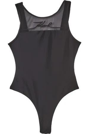 Karl Lagerfeld Badkleding, Dames, Zwart, S, Signature Rio badpak