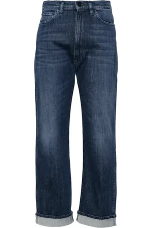 3x1 Jeans, Dames, Blauw, W27, Denim, Indigo Cropped Denim Jeans