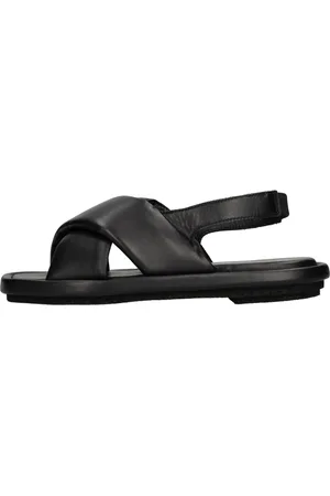Patrizia Bonfanti Schoenen, Dames, Zwart, 39 EU, Leer, Sandalen Zwart