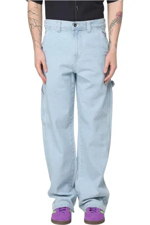 Dickies Jeans, Heren, Blauw, W29, Blauwe Straight-Leg Jeans voor Mannen
