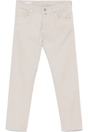 Incotex Broeken, Heren, , W34, Logo Patch Slim Fit Broek