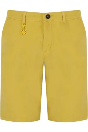 Manuel Ritz Korte broeken, Heren, Geel, S, Katoen, Oker Chino Bermuda Shorts