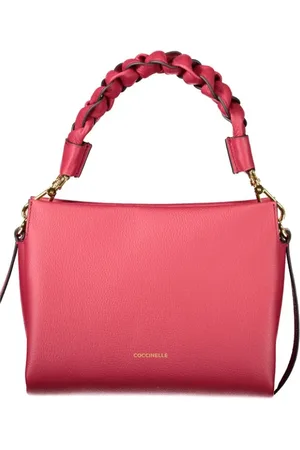 Coccinelle Tassen, Dames, Roze, ONE Size, Rode Leren Boheme Handtas