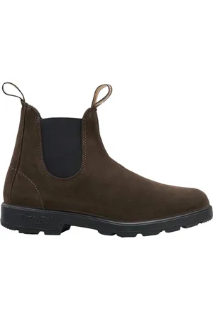 Blundstone Schoenen, Heren, Blauw, 42 1/2 EU, Bruine elastische laars model 2410