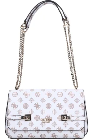 Guess Tassen, Dames, Wit, ONE Size, Leer, Tassen.. Wit