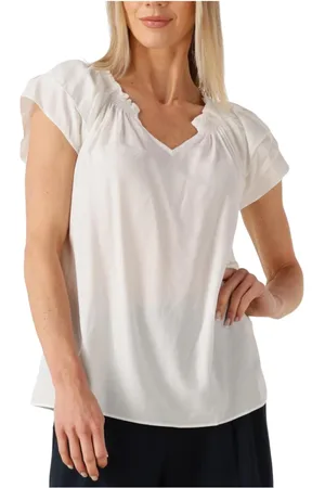 Co`Couture Blouses & Shirts, Dames, Wit, M, Sunrise Top voor vrouwen