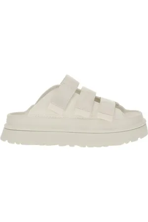 UGG Schoenen, Dames, Wit, 39 EU, Platform Sandalen met Velcro Strap