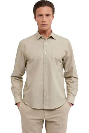 Xacus Overhemden, Heren, , XL, Linnen, Linnen Regular Shirt Unfold