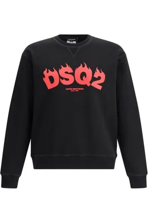 Dsquared2 Sweatshirts & Hoodies, Heren, Zwart, M, Cool Fit Sweatshirt Modern Ontwerp