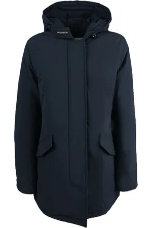 Woolrich Mantels, Dames, Blauw, S, Polyester, Parka Jas van Polyester Materiaal