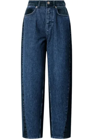 Pepe Jeans Jeans, Dames, Blauw, W25, Denim, Denim Barrel Fit High Waist Jeans