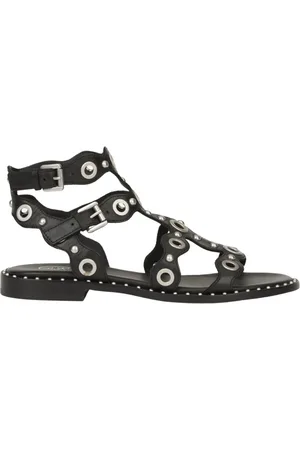 Ash Schoenen, Dames, Zwart, 39 EU, Leer, Platte Zwarte Leren Schoenen POP Upblack