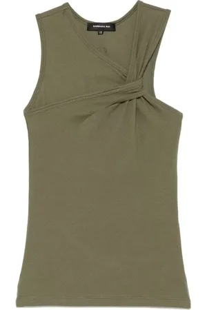 BARBARA BUI Tops, Dames, Groen, M, Draped Tank Top