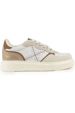 Munich Schoenen, Dames, Wit, 39 EU, Leer, Klassieke Suggar Sneaker in Wit