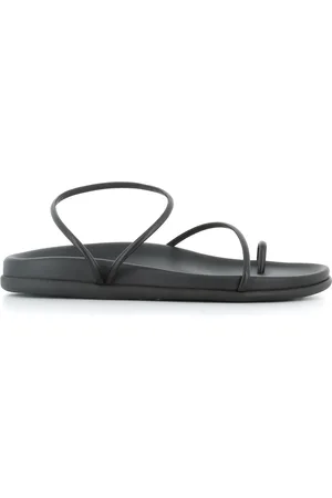 Ancient Greek Sandals Schoenen, Dames, Zwart, 39 EU, Leer, Zwarte leren sandalen met bandjes