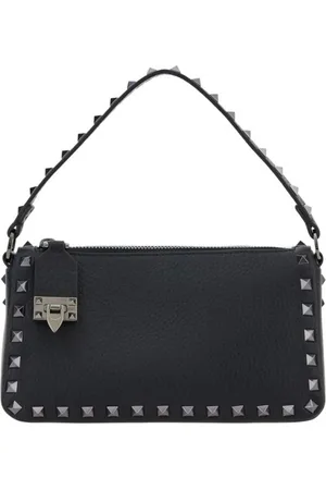 VALENTINO GARAVANI Tassen, Dames, Zwart, ONE Size, Leer, Rockstud Schoudertas