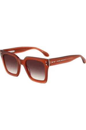 Isabel Marant Accessoires, Dames, Rood, 51 MM, Rood/Roze Tint Zonnebril
