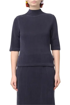 SUNNEI Tops, Dames, Blauw, S, Katoen, Blauwe Chic Veelzijdige Top