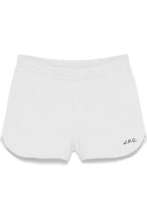 A.P.C. Korte broeken, Dames, Grijs, L, Stijlvolle regenjas voor mannen