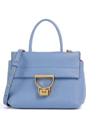 Coccinelle Tassen, Dames, Blauw, ONE Size, Heldere Blauwe Leren Handtas