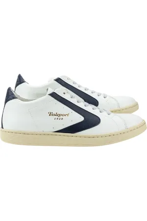 Valsport 1920 Schoenen, Heren, Blauw, 40 EU, Katoen, Blauwe Leren Sneakers Boomerang Zool