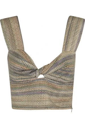 IRO Tops, Dames, Veelkleurig, S, Polyester, Hartvormige Halslijn Crop Top