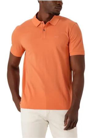 HUGO BOSS Tops, Heren, Oranje, S, Heren Polo & T-shirts Pallas