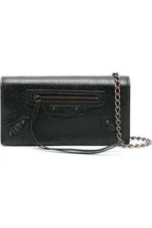 Balenciaga Tassen, Dames, Zwart, ONE Size, Stijlvolle Portemonnee met Uniek Ontwerp