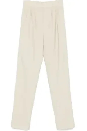 Saint Laurent Broeken, Dames, , M, Wol, Wol Mid-Rise Broek