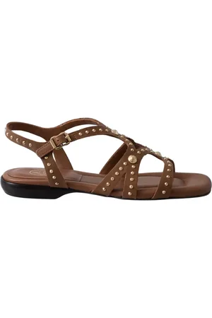 Ash Schoenen, Dames, Bruin, 36 EU, Leer, Kaneel enkellaarzen met Italiaans vakmanschap