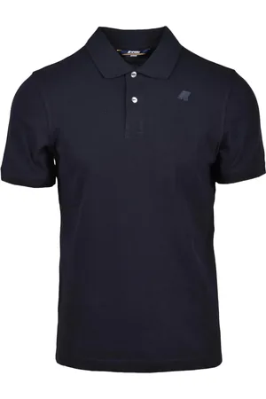 K-Way Tops, Heren, Blauw, L, Katoen, Katoen Elastaan Polo Shirt