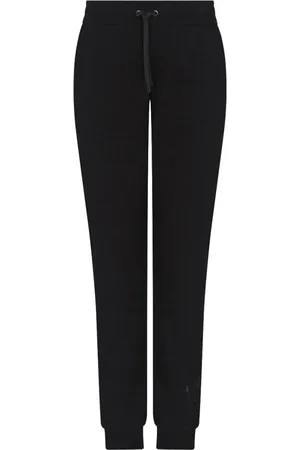 Armani Exchange Broeken, Dames, Zwart, S, Zwarte Casual Sportieve Broek
