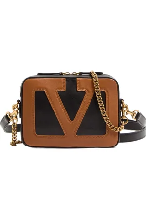 VALENTINO GARAVANI Tassen, Dames, Bruin, ONE Size, Superstar Leren Schoudertas