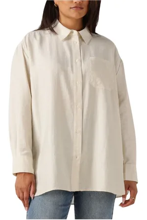 Moss Copenhagen Blouses & Shirts, Dames, , L, Linnen, Elegante Blouse voor Zonnige Dagen