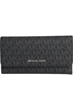 Michael Kors Accessoires, Dames, Zwart, ONE Size, Leer, Elegante Damesportemonnee & Kaarthouder